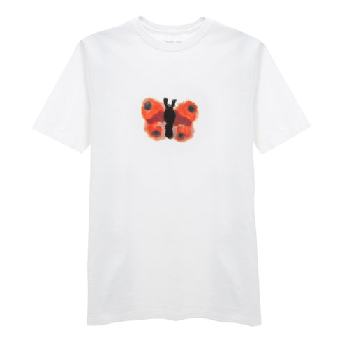 POP Trading Company Rop Butterfly T-Shirt White POPAW23_02-024 Degli Uberti